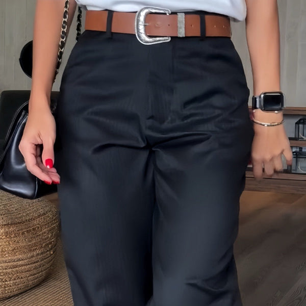 Renae | High-Waisted Straight-Leg Tailored Pants