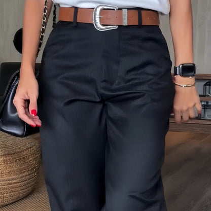 Renae | High-Waisted Straight-Leg Tailored Pants