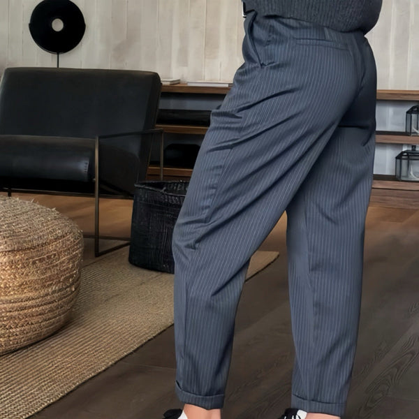 Renae | High-Waisted Straight-Leg Tailored Pants