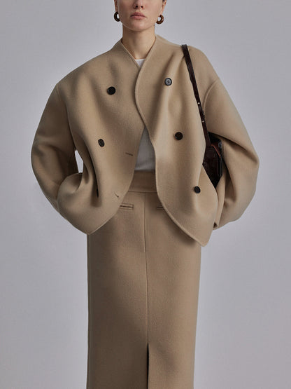 Women's Oversized Double-Breasted Coat