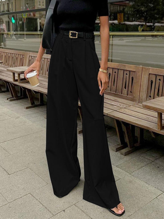 Rosemary | High-Waisted Pleated Wide-Leg Pants for Elegant Style