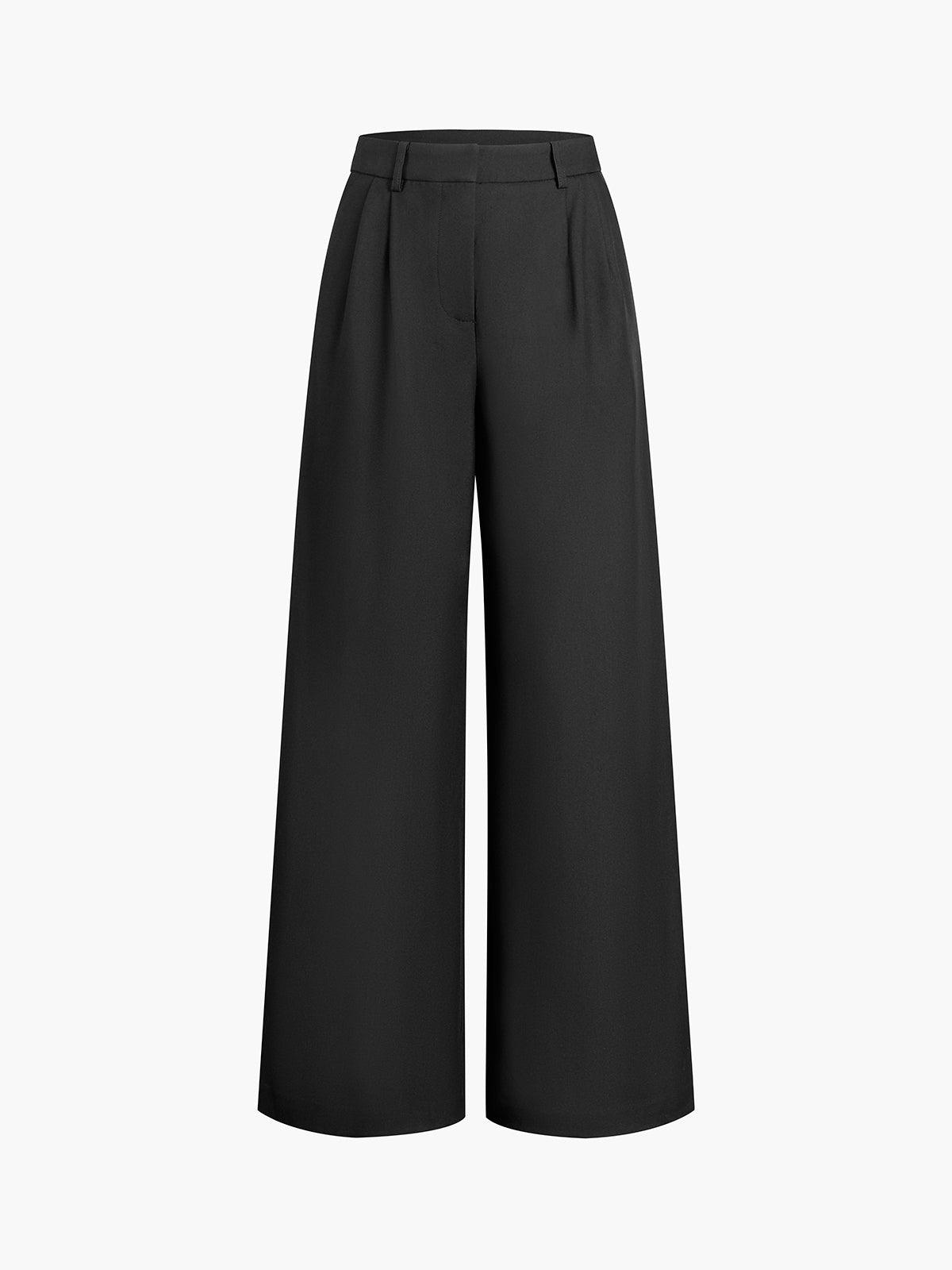Rosemary | High-Waisted Pleated Wide-Leg Pants for Elegant Style