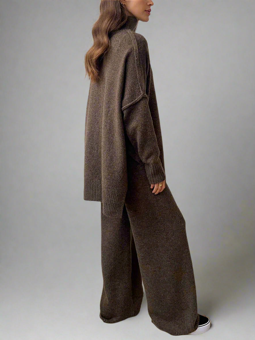 Soft Knit Turtleneck Lounge Set