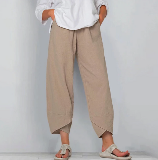 Beatrice Moreau | Women's Relaxed Linen Blend Pants