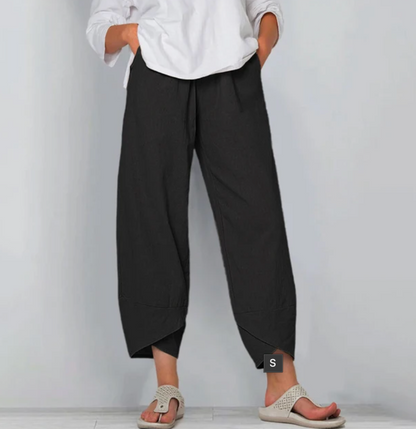Beatrice Moreau | Women's Relaxed Linen Blend Pants