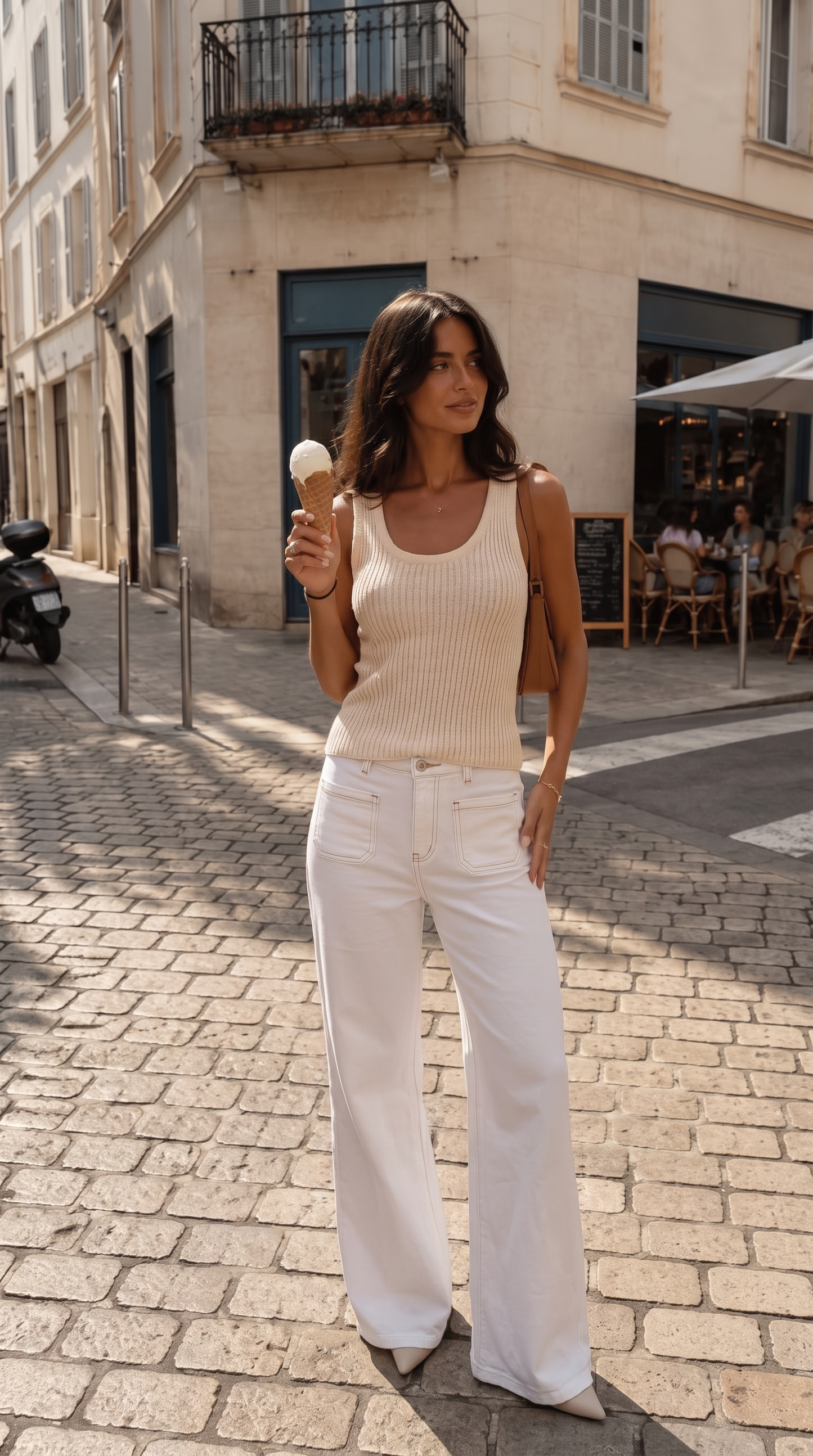 Ella | Fitted Scoop Neck Sleeveless Singlet