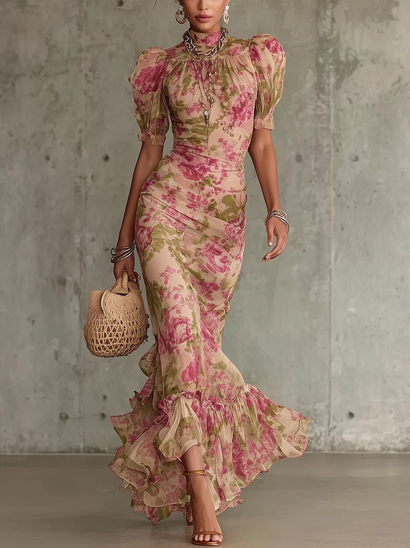 Charlotte | Floral Mermaid Maxi Dress Women