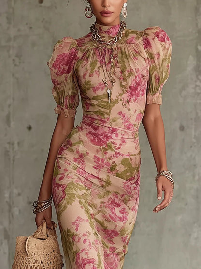 Charlotte | Floral Mermaid Maxi Dress Women