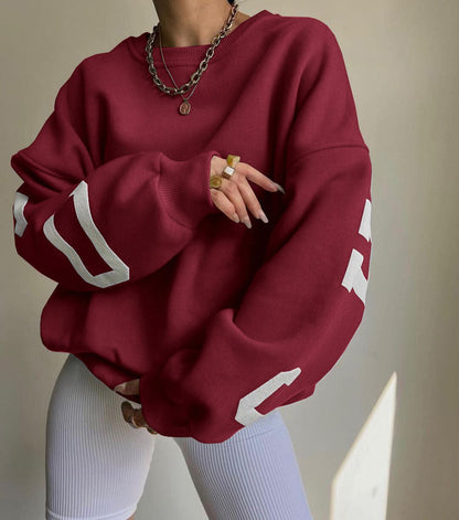 Bibi | Women's Oversized Graphic Print Sweater