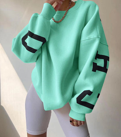 Bibi | Women's Oversized Graphic Print Sweater