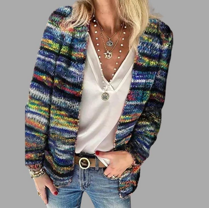 Josie | Striped Open Front Cardigan