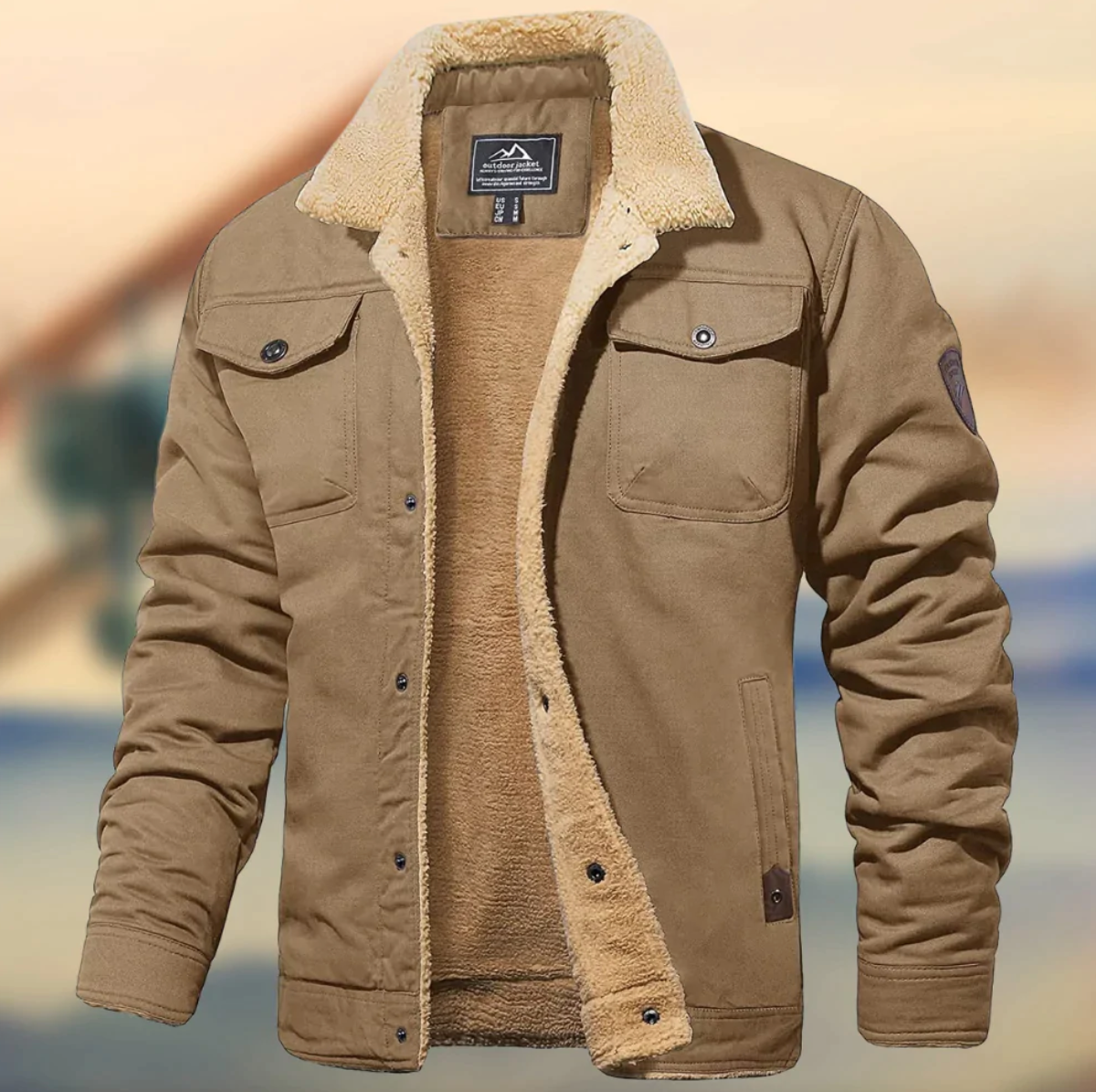 Teddy | Men's Sherpa Collar Casual Jacket