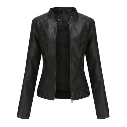 Lillian | Women's Collarless Biker Jacket