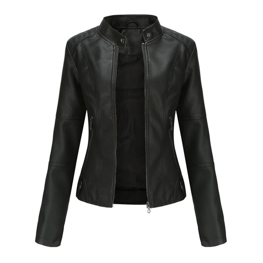 Lillian | Women's Collarless Biker Jacket