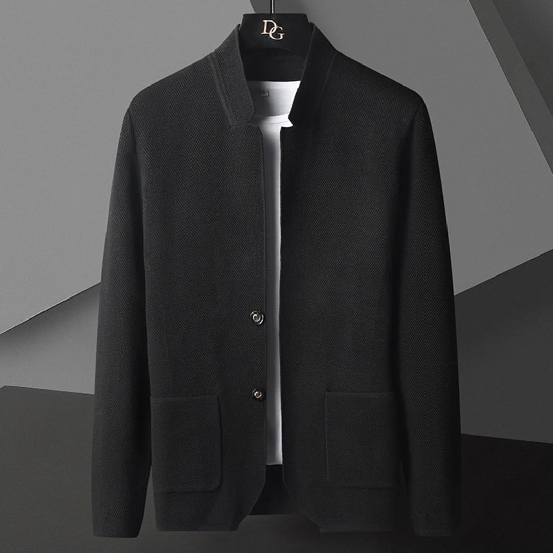 Hugo | Mandarin Collar Button-Down Jacket