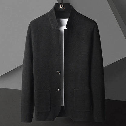 Hugo | Mandarin Collar Button-Down Jacket