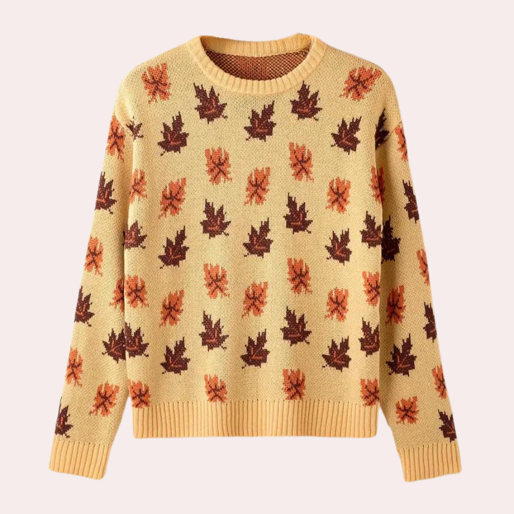 Edith | Women's Patterned Crewneck Sweater