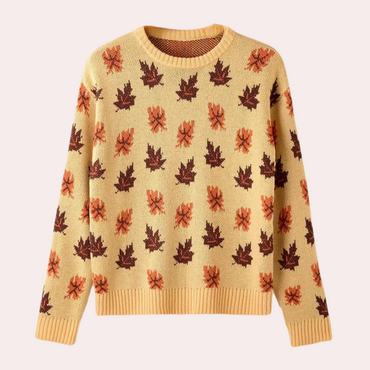 Edith | Women's Patterned Crewneck Sweater