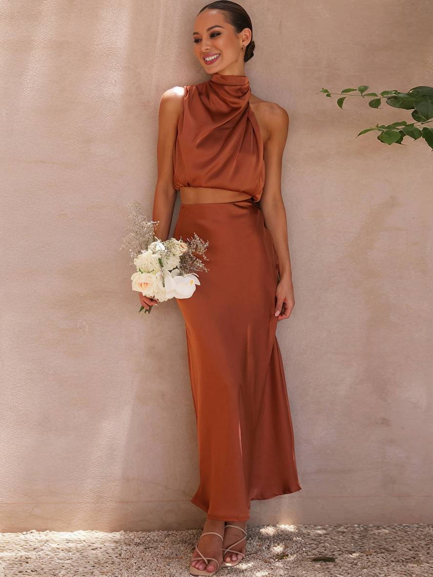 Juliette | Women's High Waist Flared Maxi Skirt