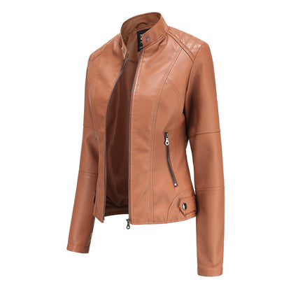 Lillian | Women's Collarless Biker Jacket