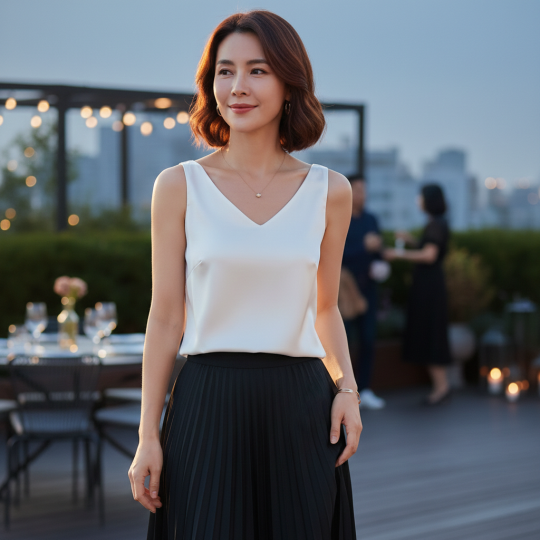 Fern | Women's Draped Sleeveless Summer Top