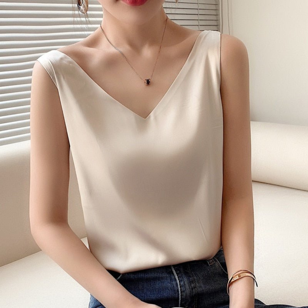 Fern | Women's Draped Sleeveless Summer Top