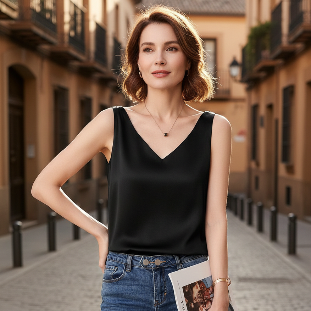 Fern | Women's Draped Sleeveless Summer Top