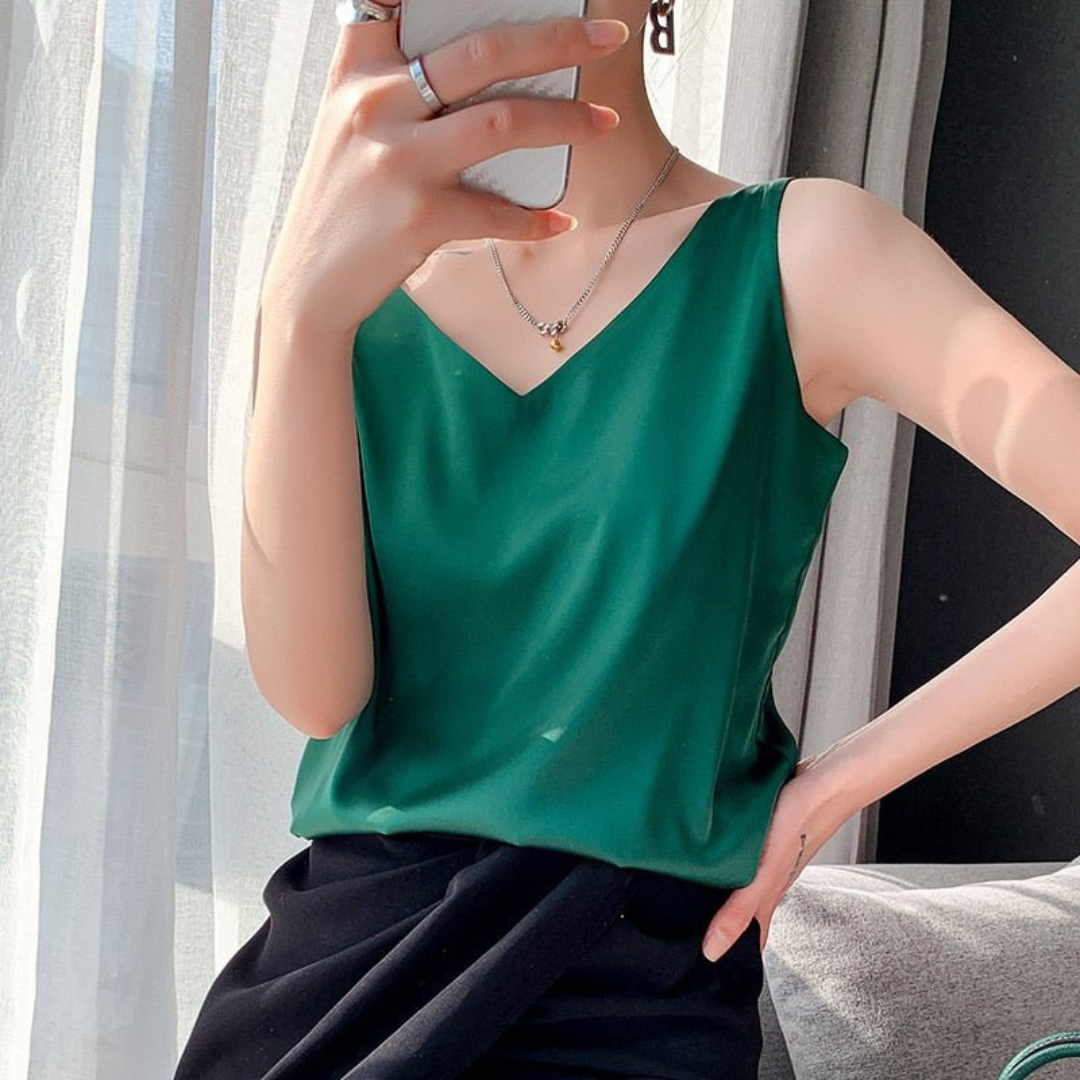 Fern | Women's Draped Sleeveless Summer Top