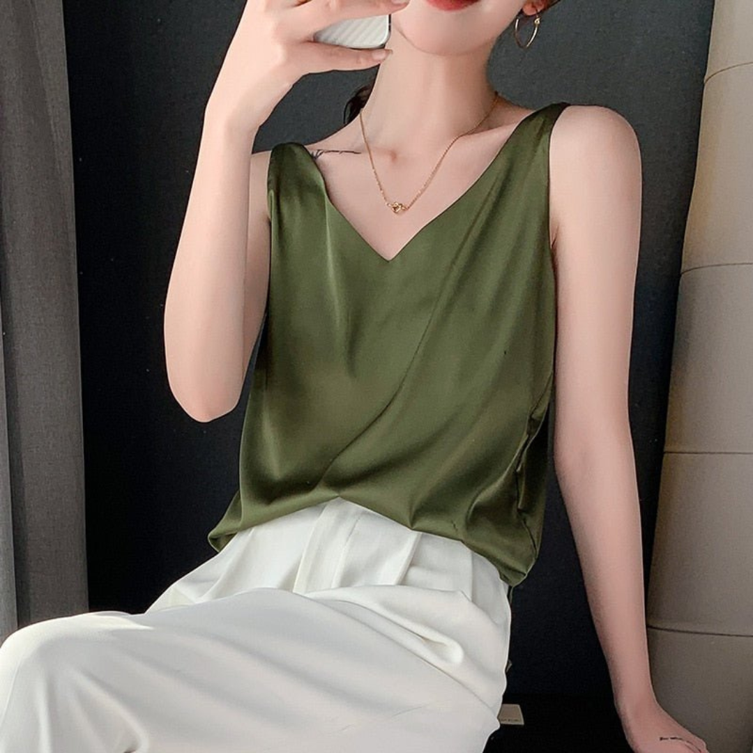 Fern | Women's Draped Sleeveless Summer Top