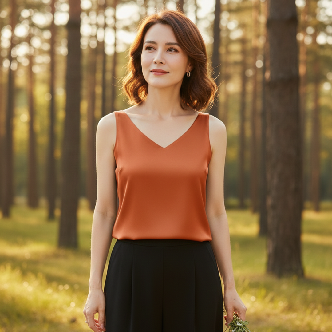 Fern | Women's Draped Sleeveless Summer Top