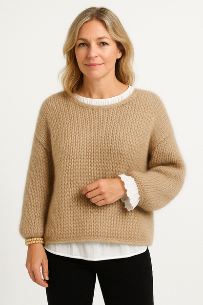 Rose | Women's Oversized Crew Neck Sweater
