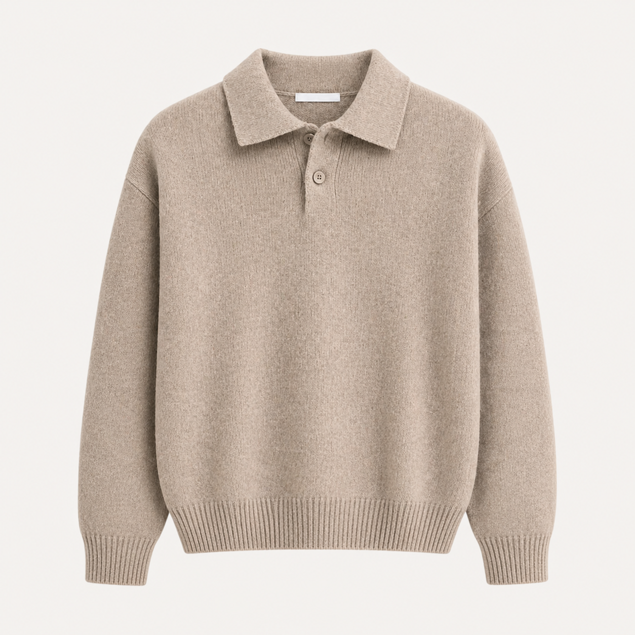Enzo | Relaxed Knit Polo Sweater