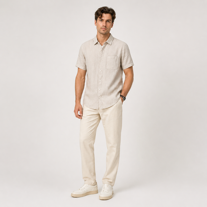 Matteo Ricci | Men's Lightweight Linen Casual Shirt