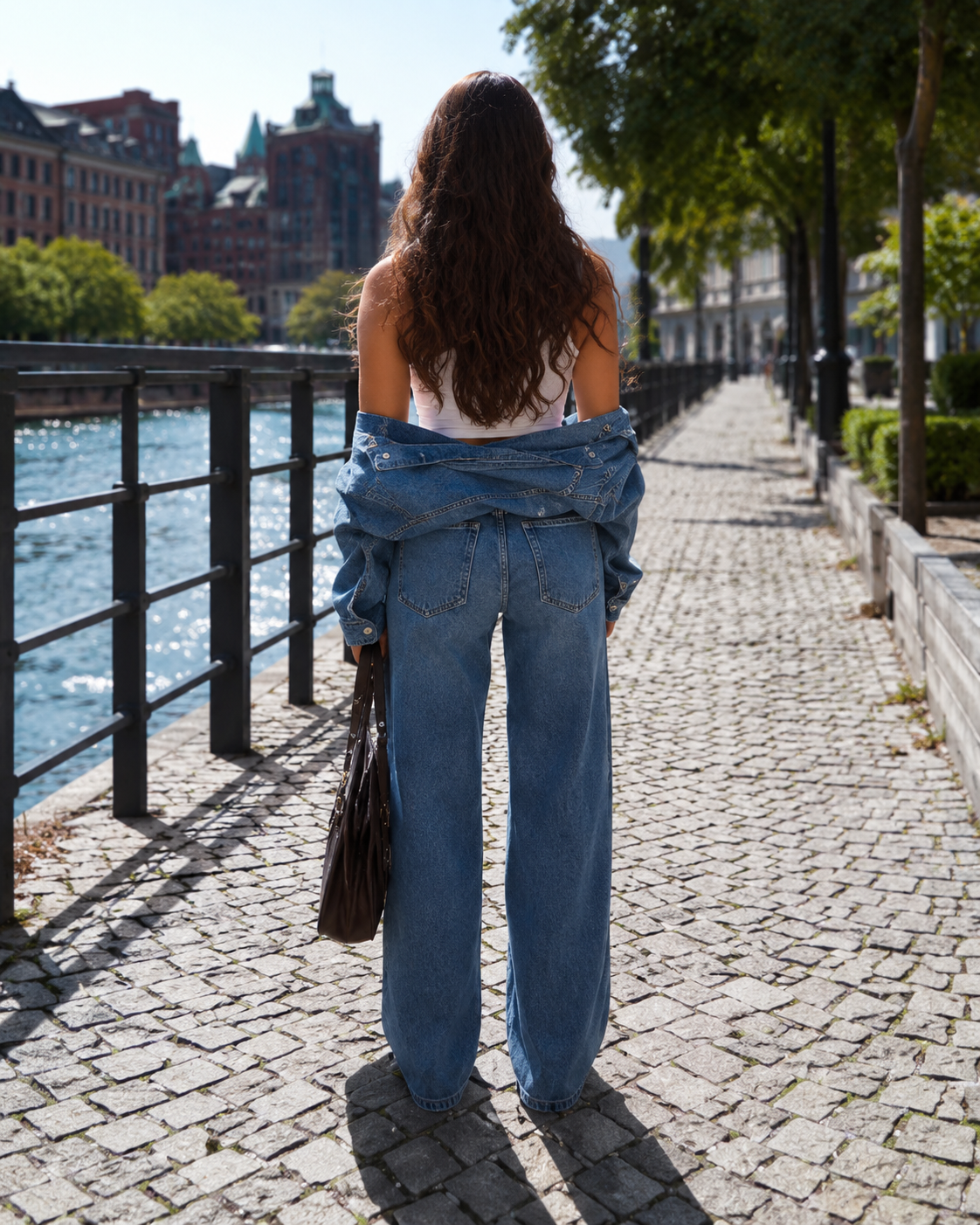 Brielle | Low Rise Wide Leg Jeans