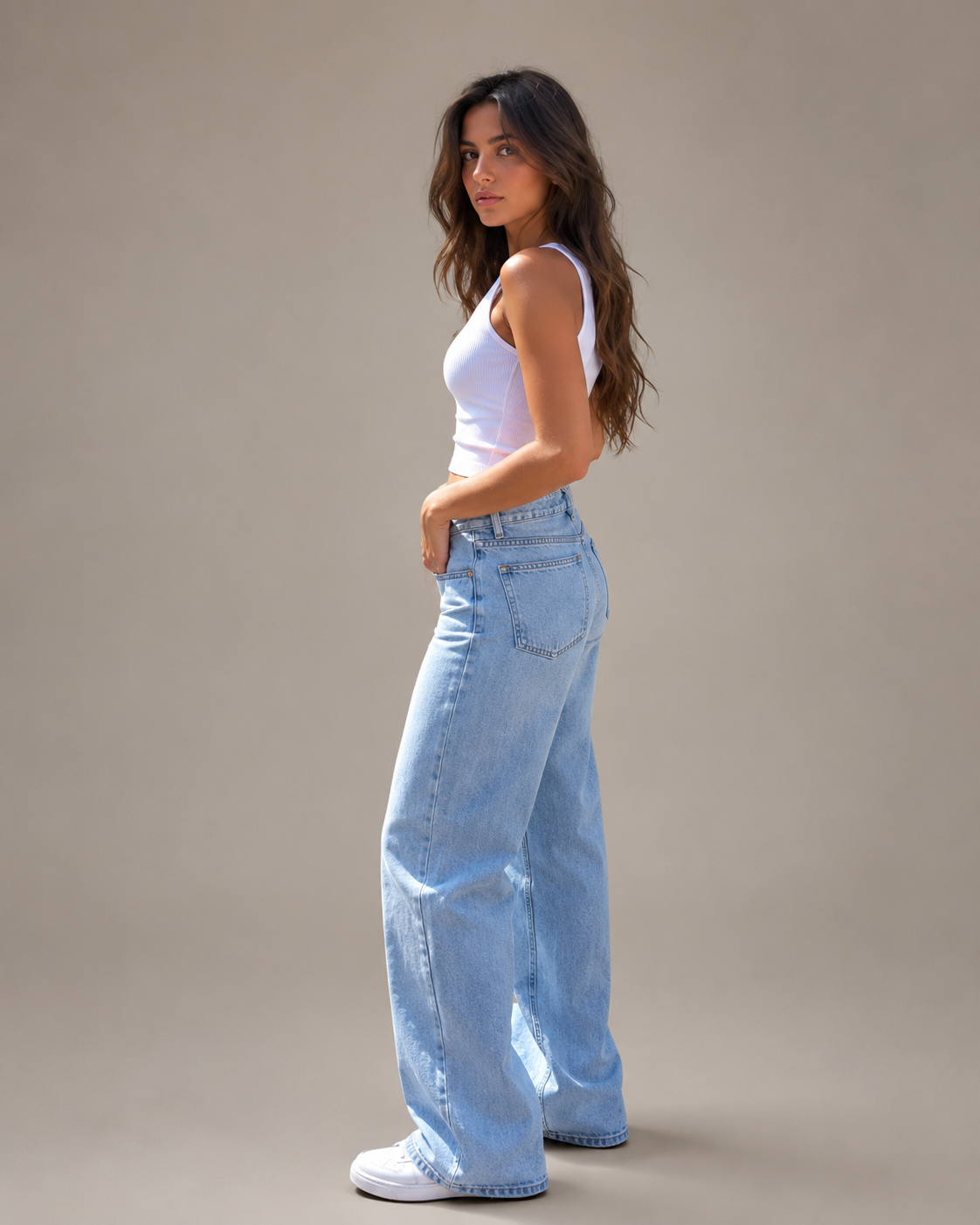Dakota | Mid Rise Wide Leg Jeans