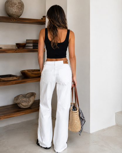 Blake | Low Rise Wide Leg Jeans