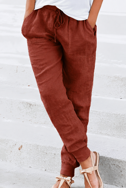 Bali | Women's Elastic Ankle Drawstring Casual Pants
