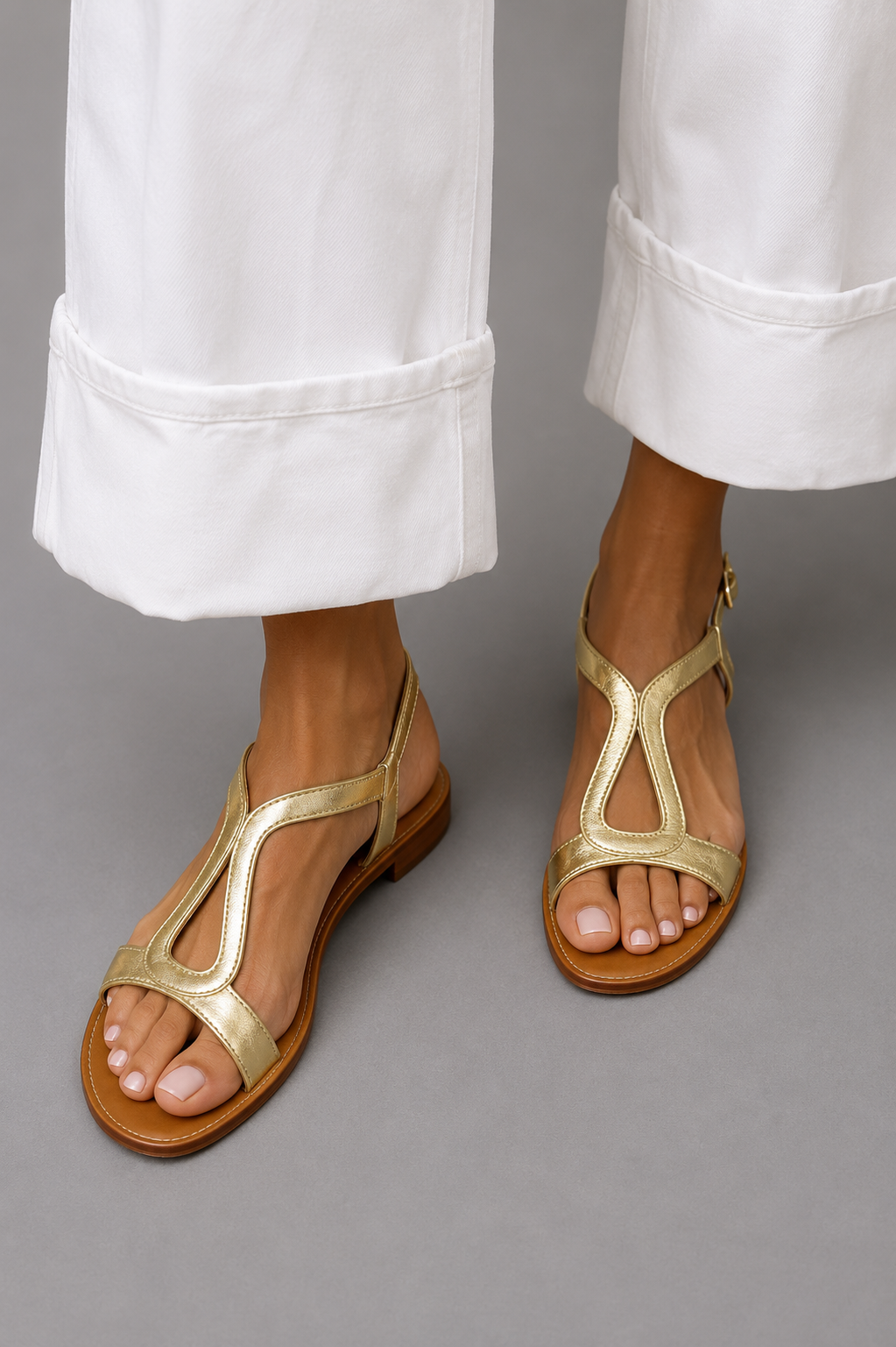 Faye | Women's Interlaced Strap Flat Sandals for Spring