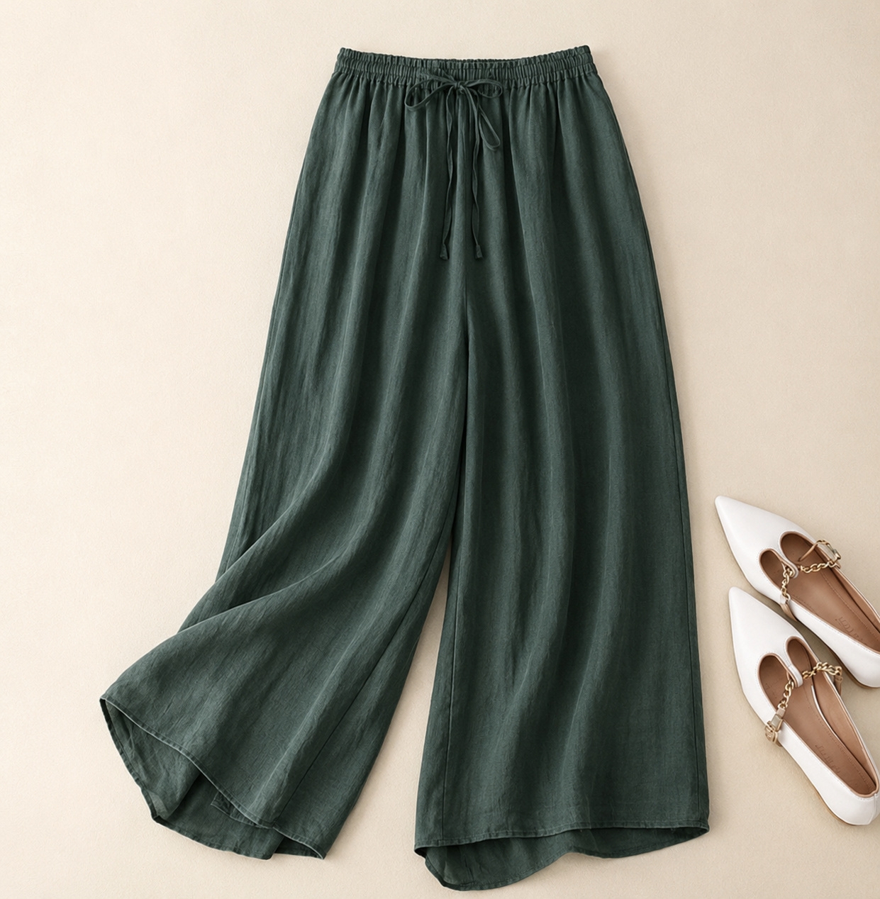 Nicole | Women's Elegant Loose Waistband Trousers