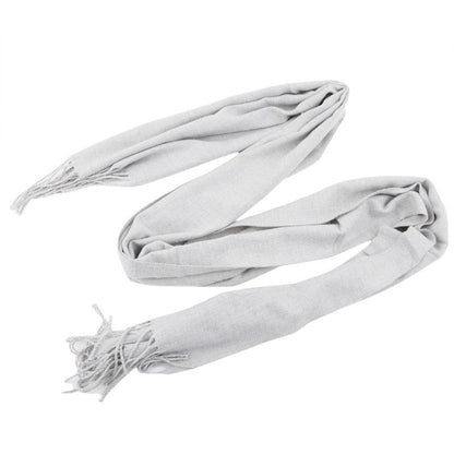 Classic Long Scarf with Fringe Detail