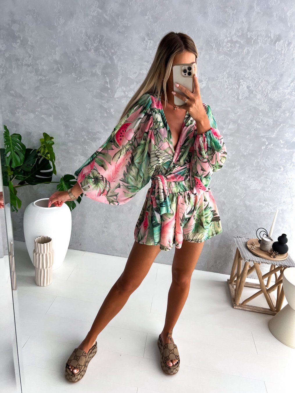 Ivy | Women's Stylish Flowy Two-Piece Shorts and Blouse Summer Set