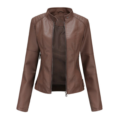 Lillian | Women's Collarless Biker Jacket