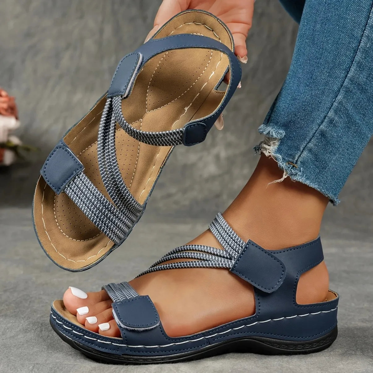 Nadia | Dual Strap Casual Sandals for Women