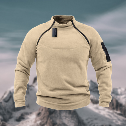 Derrick | Men's Quarter Zip Mock Neck Sweater