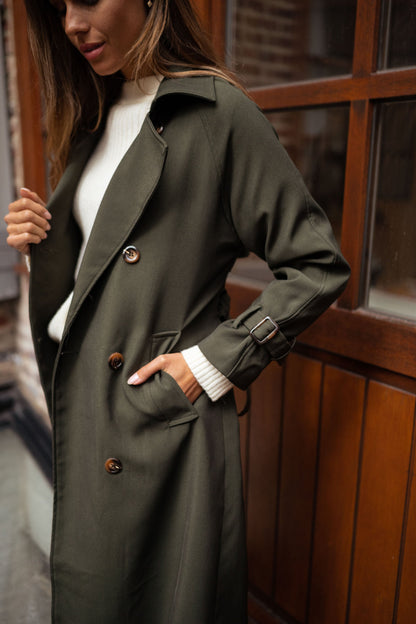 Krista | Women's Double-Breasted Long Coat