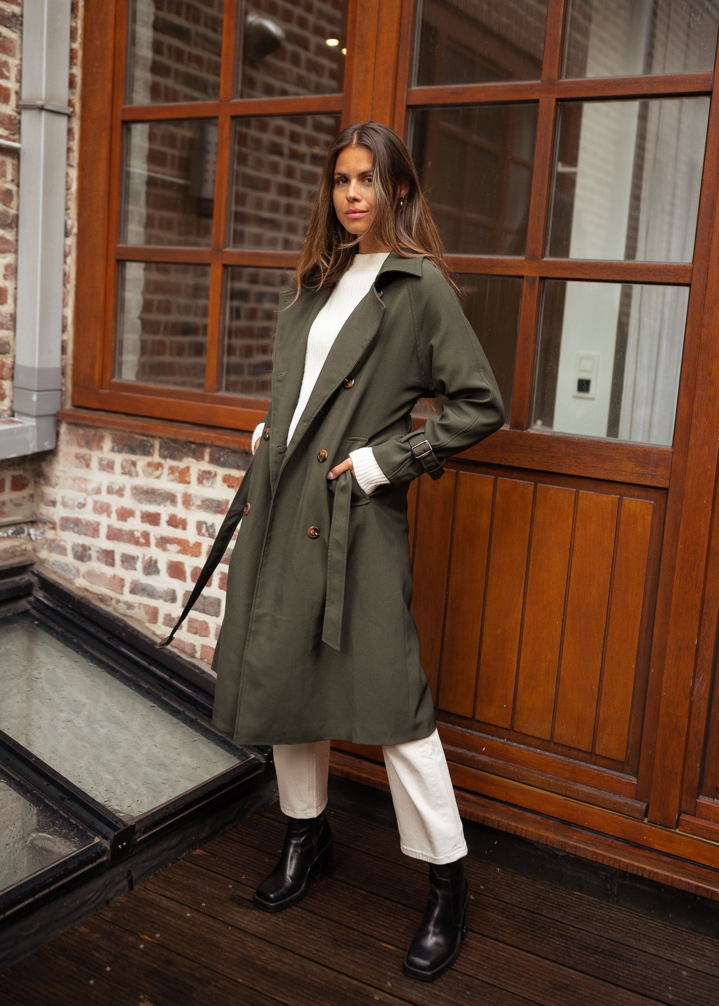 Krista | Women's Double-Breasted Long Coat