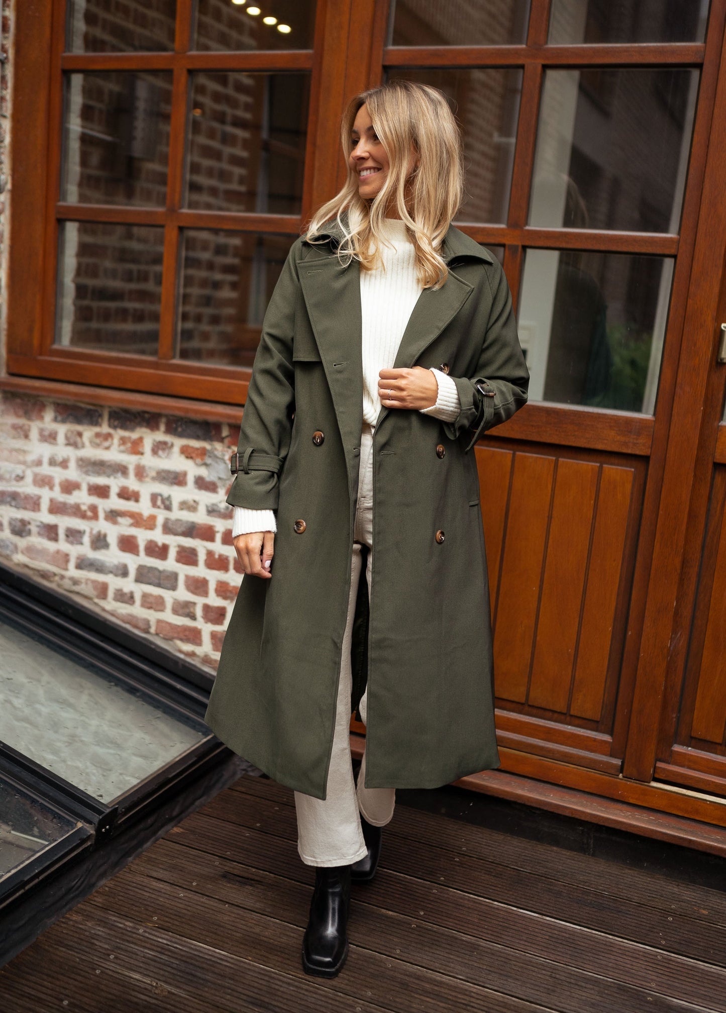 Krista | Women's Double-Breasted Long Coat