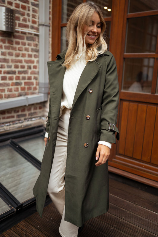 Krista | Women's Double-Breasted Long Coat