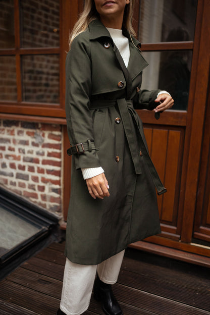 Krista | Women's Double-Breasted Long Coat