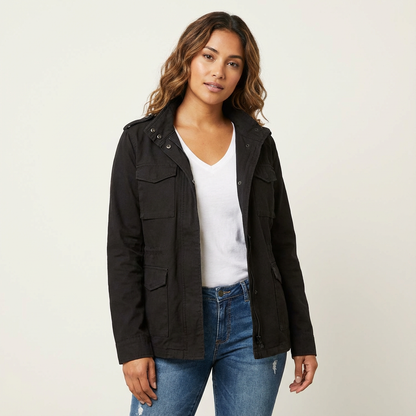 Livy | Women's Zip Utility Jacket with Flap Pockets